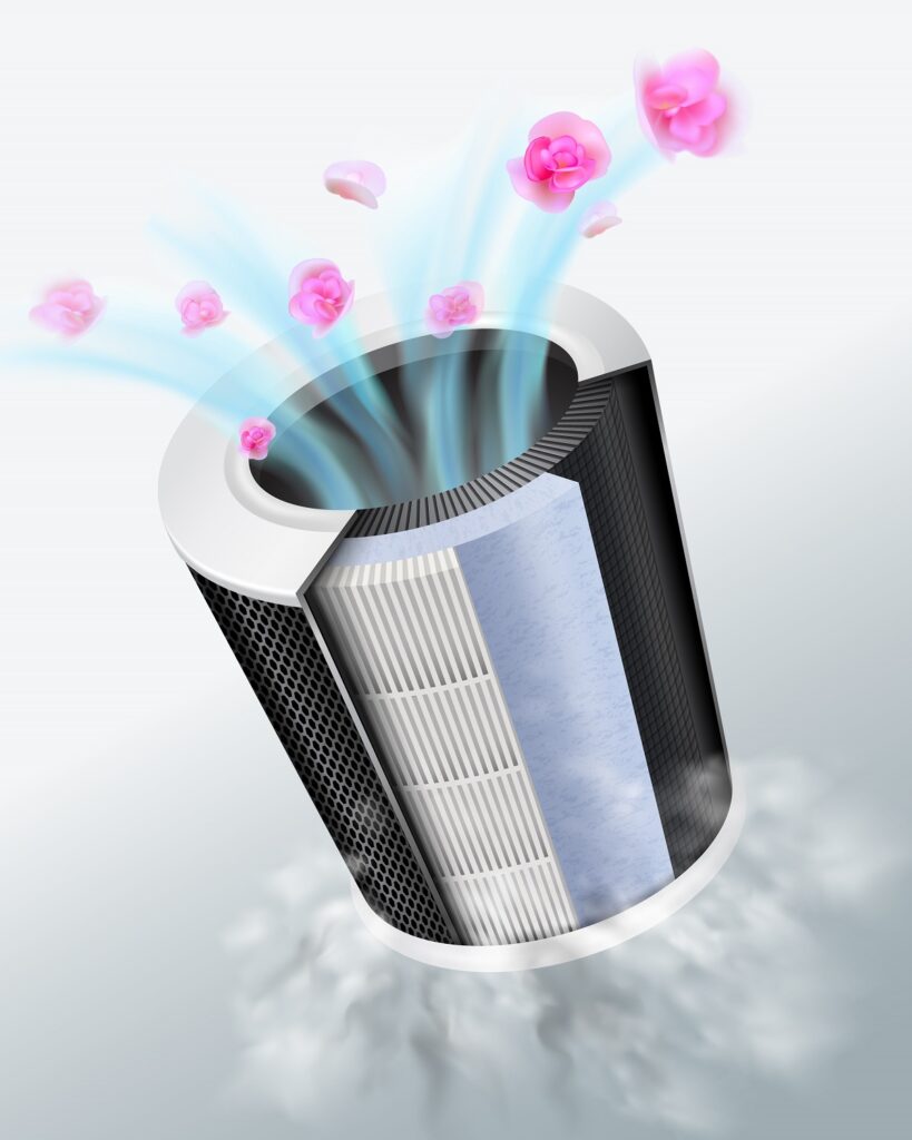 filtro per purificatore d'aria