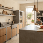 cucina in muratura moderna
